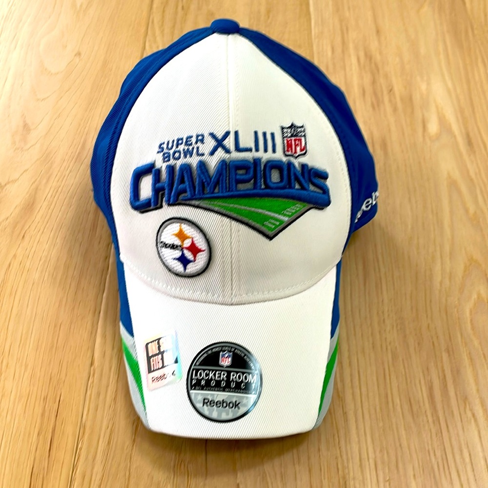 Pittsburgh Steelers Reebok Super Bowl XLIII Champions Hat OS Flex Stretch NWT